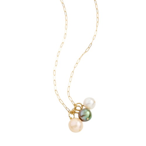 Collana perle ombreggiate - collana,