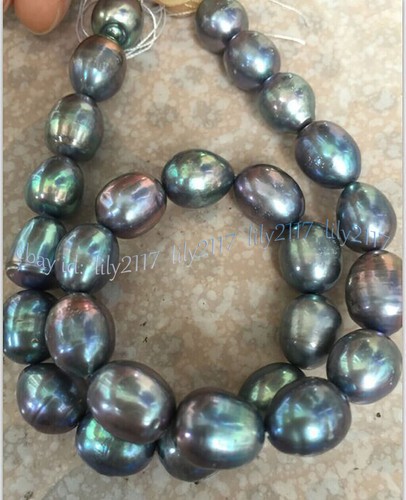 Collana perle barocche - perle, nere