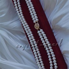 Collana doppio filo AAA 7-6 mm