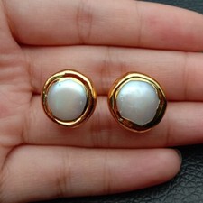 Orecchini a perno placcato oro