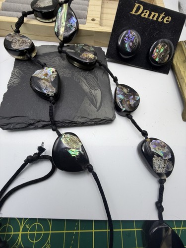 Collana orecchini clip - e, a