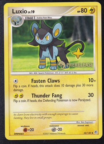 Pokemon luxio 130 pre - luxio,