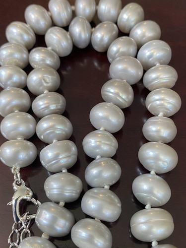 Collana regolabile perla ovale