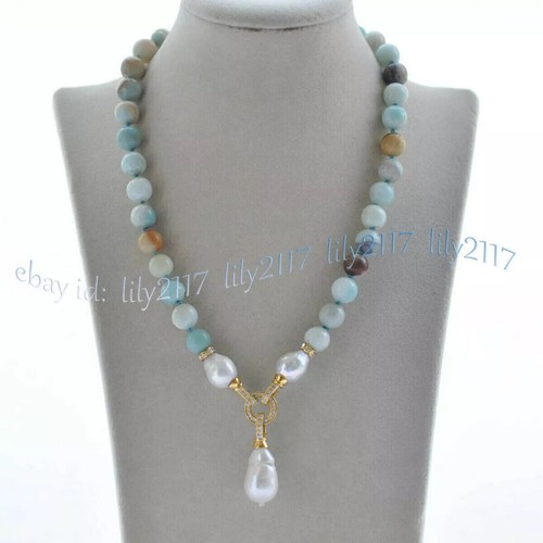 Collana con ciondolo - , perle