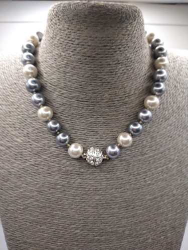 Collana finta perla crema - collana,