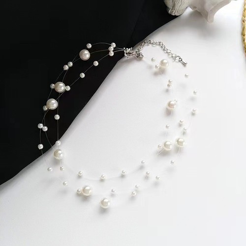 Collana multistrato perle