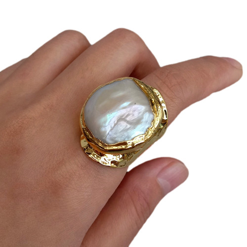 Anello dito placcato oro - placcato,