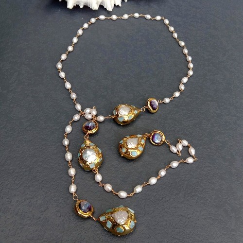 Collana catena rosario - , lunga