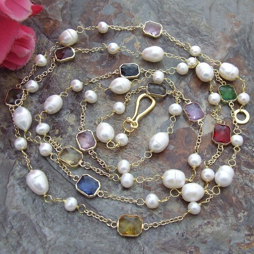Collana catena cristallo