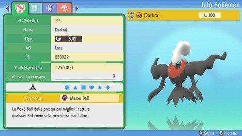 Darkrai 6iv masterball - br,