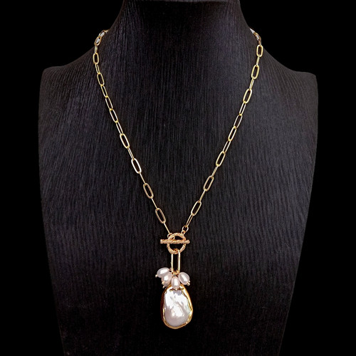 Collana catena placcata - , oro