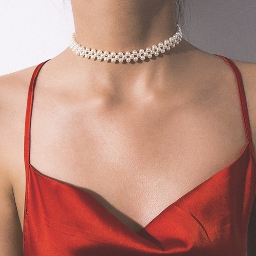 Collana perle moda - collana,