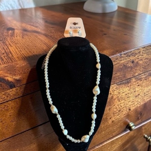 Collana perle finte panna - perle,