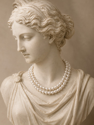 Collana doppio filo perle - collana,