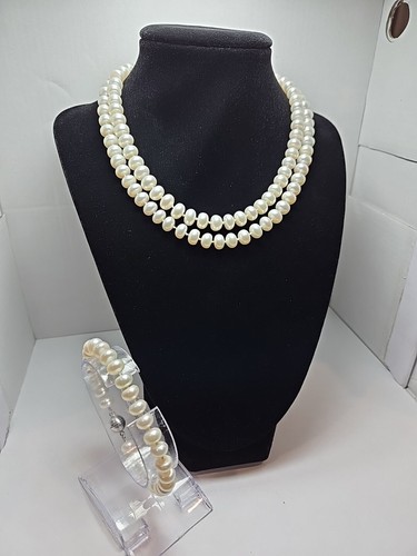 Collana perle bianche - collana,
