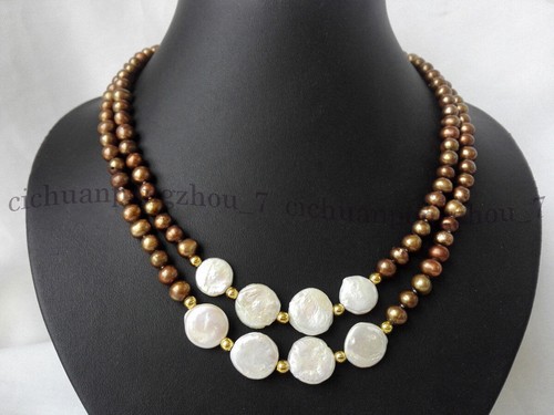 Collana file mm marrone - 7-8,