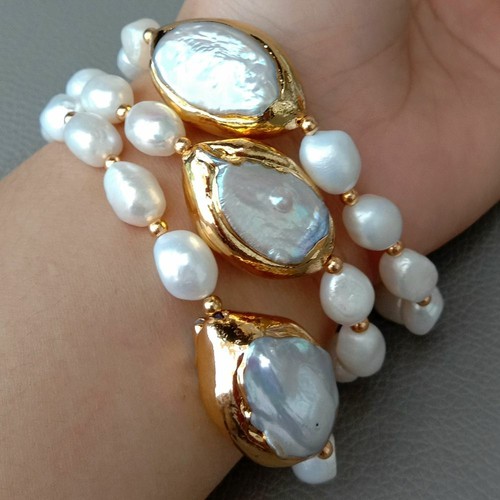 Bracciale perle keshi - perle,